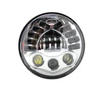 ZSHYTWE Motorcycle Led Headlights 7inch Adaptive Round Motorcycle Led Projector Headlight High Low Beam For R NineT For R9T Waterproof LED Headlight Headlight(Chrome)