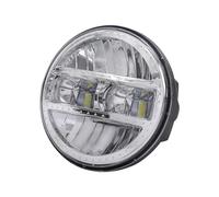 ZSHYTWE Motorcycle Led Headlights Chrome 5-3/4 5.75 Inch LED Headlight With DRL For Rebel 300 500 For Triumph Headlamp Headlight(Silver)