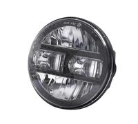 ZSHYTWE Motorcycle Led Headlights Chrome 5-3/4 5.75 Inch LED Headlight With DRL For Rebel 300 500 For Triumph Headlamp Headlight(Black)