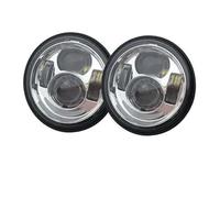 ZSHYTWE Motorcycle Led Headlights For For Dyna For Fat Bob Black 4.65 Inch Motor Style Head Lights For FXDF For Dyna For Fatbob Led Motor Projector Headlight(Chrome and drl)