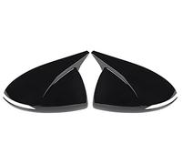 ZSHYTWE Outside Rearview Mirror Cover 2X Car Rearview Mirror Cover Side Door Mirror Shell Decoration Trim For Hyundai For Elantra AD 2016 2017 2018 2019 2020 Mirror Covers Caps(Black)
