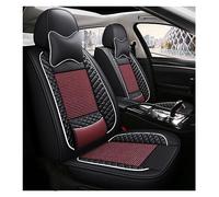 ZSHYTWE Seat Covers Car Seat Cover Ice Silk For Dodge For Caliber For Journey For Journey For Aittitude Auto Styling Car Accessories(Black Red pillow)