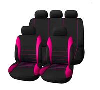 ZSHYTWE Seat Covers Full Coverage Car Seat Cover For NISSAN For Juke For Armada For Altima For Dualis For Frontier For Fuga For Leaf For March(Rose Red)
