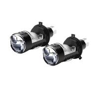 ZSHYTWE Third Brake Light F50 LED H4 Projector Lens Headlight Bulb Aluminum 6000K White Plug&Play for Car Seden Motorcycle Light 12V Hi/Lo Beam Headlamp(2x Right Hand Drive)