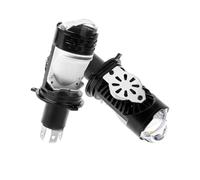 ZSHYTWE Third Brake Light For F50 LED H4 Projector Lens Headlight Bulb Aluminum 6000K White Plug&Play for Car Seden Motorcycle Light 12V Hi/Lo Beam Headlamp(R)
