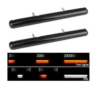 ZSHYTWE Third Brake Light Startup LED Tail Light Bar 12V 24V Flowing Turn Signal Universal Rear Bumper Brake Lamp Day Running For Truck Offroad Motorcycle(Long White Amber)