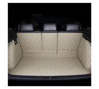 ZSHYTWE Trunk Protector Custom leather All inclusive car trunk mat for Skoda all models for octavia for rapid for superb for fabia Cargo Mat(Beige)