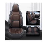 ZSHYTWE Vehicle Seat Covers For Nissan For X Trail T32 Waterproof Universal Full Set Leather Car Seat Covers Accessories(Brown)