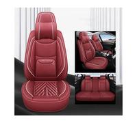 ZSHYTWE Vehicle Seat Covers For Nissan For X Trail T32 Waterproof Universal Full Set Leather Car Seat Covers Accessories(Red+cushion)