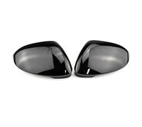 ZSHYTWE Wing Mirror Cover Cap For VW For Golf 8 MK8 2020-2022 Car Replacement Rearview Side Mirror Cover Wing Cap Exterior Door Case Trim Carbon Style Rearview Mirror Cover(Black,No Hole)