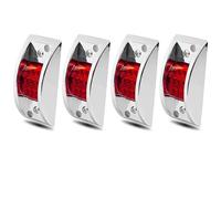 ZSHYTWE Wing Mirror Indicator 12V 24V 12 Leds Side Marker Warning Light Turn Signal Clearance Lamp For Truck Trailer Tractor Van Lorry Turn Signal Light(4pcs Red)