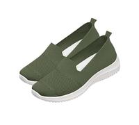 ZSIQOII closed toe sandals for women Slip On mesh Sandals Elastic Orthopedic Arch Support Memory Foam Comfort Walking Sandals summer sandals for women uk seaside escapes summer outings Green 8