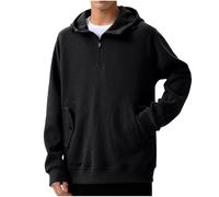 ZSIQOII Hoodies for Men UK Quarter Zip Sweatshirt Long Sleeve Pullover Jumper Stand Collar Half Zip Sweatshirt Loose Fit Top