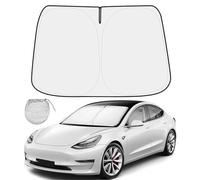 ZSIS Car Windshield Sun Shade Compatible for Tesla Blocks UV Rays Sun Visor Protector, Front Window Sunshade Visor for Tesla Model 3 Model Y 2016-2022 Accessories