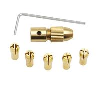 ZSjing 7pcs/Set 2.35/3.17/4.05/5.05mm Brass Collet Mini Drill Chucks for Electric Motor Shaft Drill Bit Tool Chuck Adapter