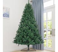 ZSJSM Artificial Christmas Tree Holiday Tree All Natural Spruce PVC Fir Tree 7.5ft Foldable Metal Stand No Lights Green