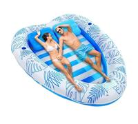 ZSJSM Inflatable Pool Float Lounger, Lounge Floating Raft Toys,Pool Floats for Couples for Adults with Drink Holders, Relaxing Floaties for Summer Water Parties, Beach Days A