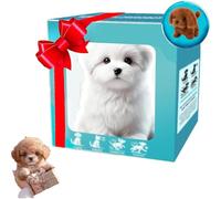 ZSJSM Smart Robot Dog, AI Robotic Dog New Plush Toy, Interactive Robotic Puppy Toy with Realistic Walking, Barking, Sitting & Running, Interactive Pet Companion for Kids & Adults D