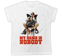 ZSJSZSD Cool My Name is Nobody Movie Poster Fashion Unisex White Tshirt