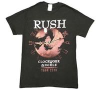 ZSJSZSD Men's Rush Clockwork Angels 2013 Tour T Shirt Black New