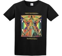ZSJSZSD Men's Todd Rundgren Initiation T-Shirt Print Tees Short Sleeve O Neck Black