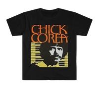 ZSJSZSD Men's & Women's Soft Cotton T-Shirt Chick Corea Black