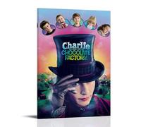 ZSJUMK Charlie And The Chocolate FactoryCanvas Murals Waterproof Scratch Resistant UV Resistant Elegant Home And Office Decoration Classic Modern DesignFrame-style16x24inch(40x60cm)
