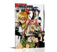 ZSJUMK Highschool of The DeadCanvas Murals Waterproof Scratch Resistant UV Resistant Elegant Home And Office Decoration Classic Modern DesignFrame-style12x18inch(30x45cm)