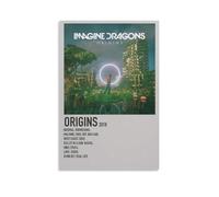 ZSJUMK Imagine Dragons OriginsCanvas Murals Waterproof Scratch Resistant UV Resistant Elegant Home And Office Decoration Classic Modern DesignUnframe-style08x12inch(20x30cm)