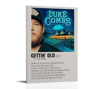 ZSJUMK Luke Combs Gettin' OldCanvas Murals Waterproof Scratch Resistant UV Resistant Elegant Home And Office Decoration Classic Modern DesignFrame-style16x24inch(40x60cm)