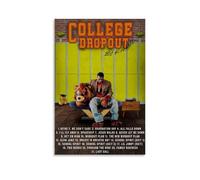 ZSJUMK The College Dropout-Kanye WeatCanvas Murals Waterproof Scratch Resistant UV Resistant Elegant Home And Office Decoration Classic Modern DesignUnframe-style20x30inch(50x75cm)