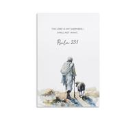 ZSJUMK The Lord Is My ShepherdCanvas Murals Waterproof Scratch Resistant UV Resistant Elegant Home And Office Decoration Classic Modern DesignUnframe-style16x24inch(40x60cm)
