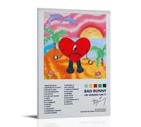 ZSJUMK Un Verano Sin Ti Bad BunnyCanvas Murals Waterproof Scratch Resistant UV Resistant Elegant Home And Office Decoration Classic Modern DesignFrame-style16x24inch(40x60cm)