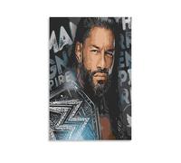 ZSKHXMA Roman Reigns Line Watercolor Professional WrestlerFashion Poster Decorative Painting Canvas Wall Art Living Room Posters Bedroom PaintingLiving Room Illustration Poster12x18inch(30x45cm)