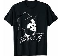 ZSKKCNUK New Limited That's Life Essential Love Frank Art Sinatra Love T-Shirt Black