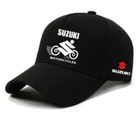 ZSKNT Car Logo Cap for Suzuki Swift SX4 S-Cross Ignis Vitara Solio Bandit Swace, Color Adjustable Baseball Caps Men and Women Hat Breathable Hat Motoring Accessory Cap,Black