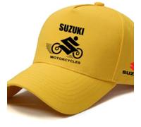 ZSKNT Car Logo Cap for Suzuki Swift SX4 S-Cross Ignis Vitara Solio Bandit Swace, Color Adjustable Baseball Caps Men and Women Hat Breathable Hat Motoring Accessory Cap,Yellow