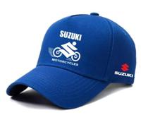 ZSKNT Car Logo Cap for Suzuki Swift SX4 S-Cross Ignis Vitara Solio Bandit Swace, Color Adjustable Baseball Caps Men and Women Hat Breathable Hat Motoring Accessory Cap,Blue