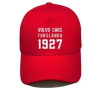 ZSKNT Car Logo Cap for Volvo V40 Cross Country 2015-2016, Color Adjustable Baseball Caps Men and Women Hat Breathable Hat Motoring Accessory Cap,Red