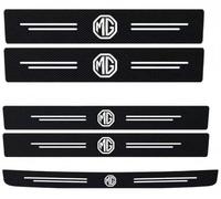 ZSKNT Premium Carbon Fiber Leather Sill Protectors for MG TF 2002-2005, Anti-Scratch Easy To Install Anti-Trampling Protection Decorative Strips