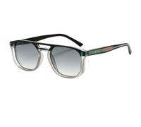 ZSLBBKDU Sunglasses Retro Flat Top Double Bridge Gradient Lens