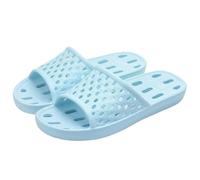 ZSLFCBD Summer Slippers Shower Shoes Women Quick Dry Pool Sandals With Drain Holes Bathroom Slides Lightweight Home Slippers-light Blue-37