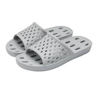 ZSLFCBD Summer Slippers Shower Shoes Women Quick Dry Pool Sandals With Drain Holes Bathroom Slides Lightweight Home Slippers-grey-39
