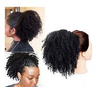 ZSLLO Afro Kinky Curly Ponytail Hair Extensions