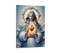 ZSLYMX Christian Poster Maria The Forgiveness Marvel Poster Decorative Painting Canvas Wall Posters for Bedroom Decor And Art Picture Print Modern Family 08x12inch(20x30cm)