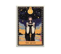 ZSLYMX Decorative Painting The Star Tarot Card Art Print, Mystical Wall Decor for Home And Office Modern Family Poster for Living Room Canvas Wall Art Prints Picture 08x12inch(20x30cm)