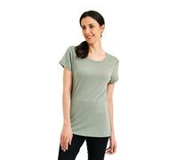 ZSOSBA METARINO 100% Merino Wool T-Shirt Women,Short Sleeve Lightweight Crew Neck Base Layer Tee Shirt for Travel,Hiking, Mint Green, XXL