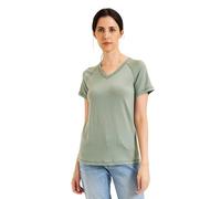 ZSOSBA METARINO 100% Merino Wool T-Shirt Women V Neck Short Sleeve Base Layer Tee Shirt for Travel,Hiking,Sports, Mint Green, M