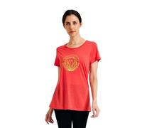 ZSOSBA METARINO Merino Wool T-Shirt Women Short Sleeve Lightweight Crew Neck Base Layer Tee Shirt for Hiking,Sport, Cayenne, S