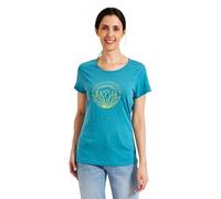 ZSOSBA METARINO Merino Wool T-Shirt Women Short Sleeve Lightweight Crew Neck Base Layer Tee Shirt for Hiking,Sport, Lake Blue, S